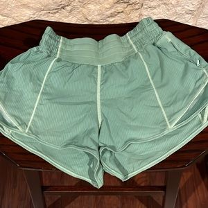 Women’s Lululemon shorts. Size 2. Color- mint green.  Great condition.